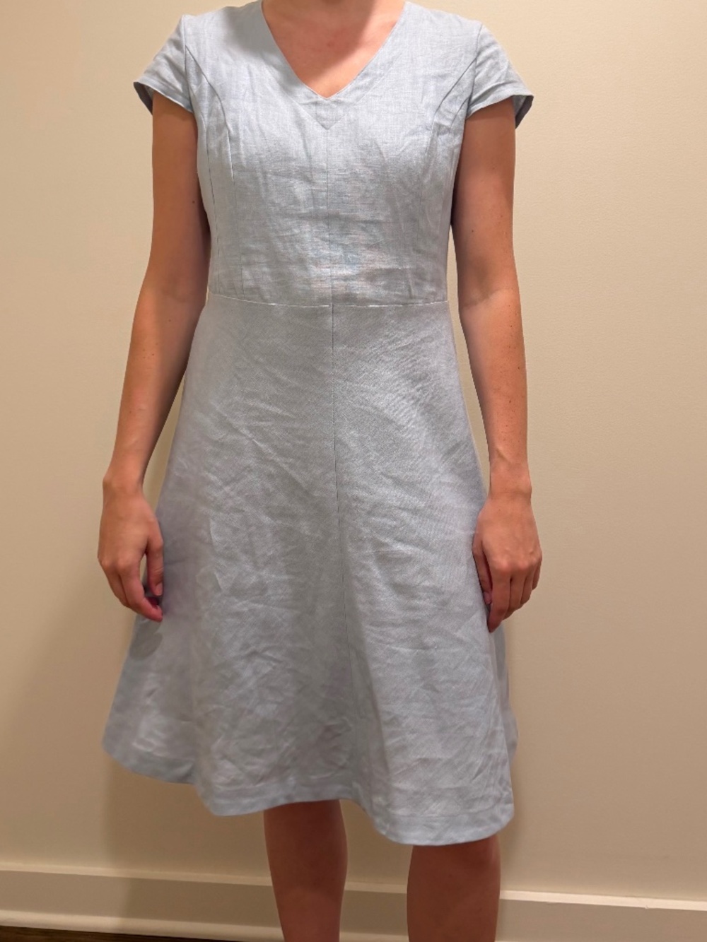 Brooks Brothers Light Blue Linen Dress (Size 10)
